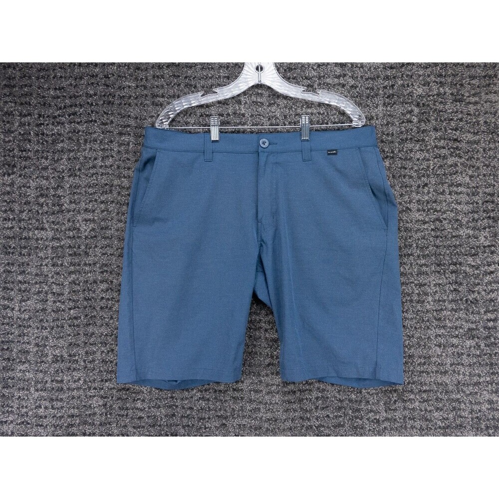 Travis Mathew Shorts Mens 36 Actual 37 Blue Performance Chino Stretch Golf